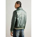 スコット メンズ サンダル シューズ STRIPE - Bomber Jacket - green/offwhite