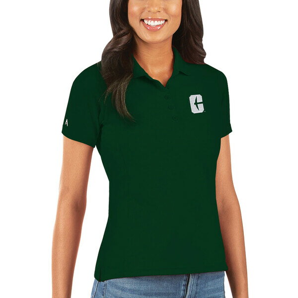 アンティグア レディース ポロシャツ トップス Charlotte 49ers Antigua Women's Legacy Pique Polo Green