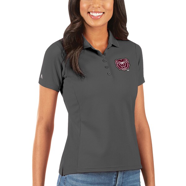 アンティグア レディース ポロシャツ トップス Missouri State University Bears Antigua Women's Legacy Pique Polo Charcoal