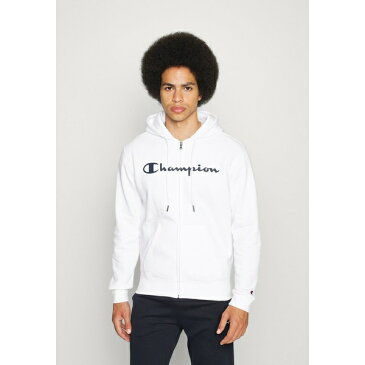 チャンピオン メンズ カーディガン アウター HOODED FULL ZIP - Zip-up sweatshirt - white