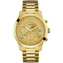 ゲス レディース 腕時計 アクセサリー Men's Chronograph Gold-Tone Stainless Steel Bracelet Watch 4...