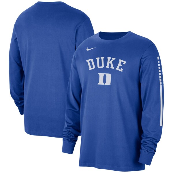 ナイキ メンズ Tシャツ トップス Duke Blue Devils Nike Slam Dunk Long Sleeve TShirt Royal