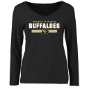 【送料無料】 ファナティクス レディース Tシャツ トップス Colorado Buffaloes Women's Team Strong Long Sleeve TShirt Black