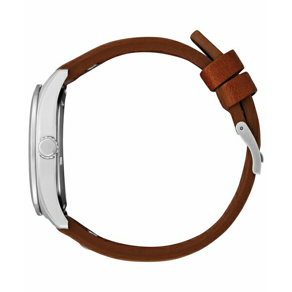 シチズン レディース 腕時計 アクセサリー Mickey Aviator Brown Leather Strap Watch 40mm Brown