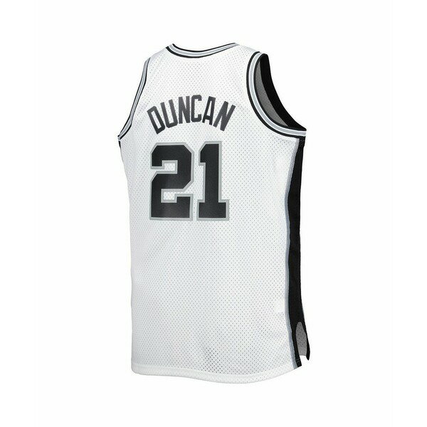 ߥå&ͥ ǥ T ȥåץ Men's Tim Duncan White San Antonio Spurs Big and Tall Hardwood Classics 1998-99 Swingman Jersey White