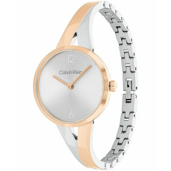 楽天astyカルバンクライン レディース 腕時計 アクセサリー Women's Joyful Two-Tone Stainless Steel Bangle Bracelet Watch 30mm Two-Tone