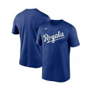 ナイキ レディース Tシャツ トップス Men's Royal Kansas City Royals Wordmark Legend T-shirt Royal