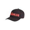 【送料無料】 マックイーン メンズ 帽子 アクセサリー Hats Black