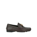 【送料無料】 ヴェルサーチ メンズ スリッポン・ローファー シューズ Loafers Brown