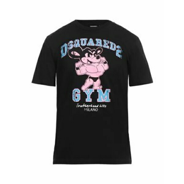 【送料無料】 ディースクエアード メンズ Tシャツ トップス T-shirts Black