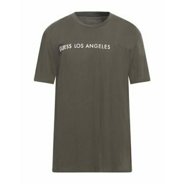【送料無料】 ゲス メンズ Tシャツ トップス T-shirts Green