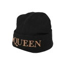 【送料無料】 マックイーン メンズ 帽子 アクセサリー Hats Black