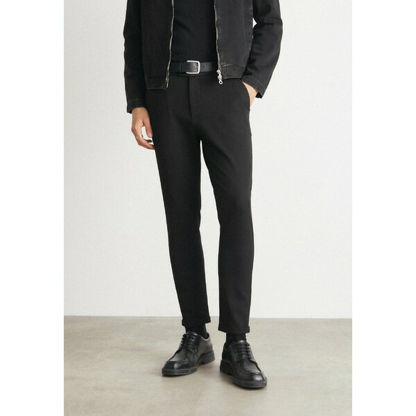 レ ドゥ メンズ サンダル シューズ COMO SUIT PANTS - Trousers - black