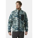 ヘリーハンセン メンズ ジャケット&ブルゾン アウター PANORAMA PRINTED PILE SNAP - Fleece jacket - dark cr...