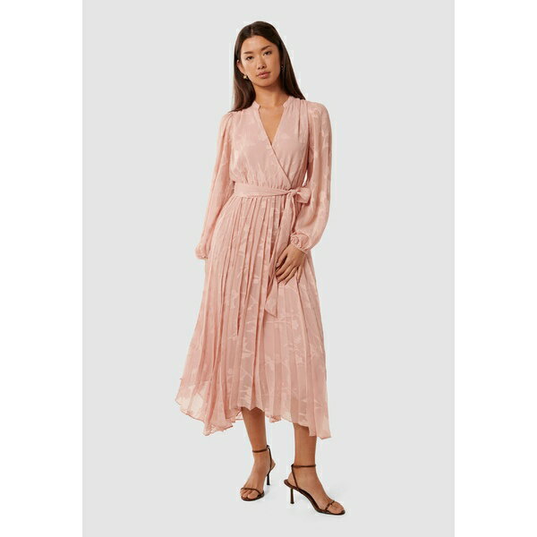 フォーエバー ニュー レディース ワンピース トップス GABRIELLA TEXTURED MIDI DRESS - Cocktail dress / Party dress - blush