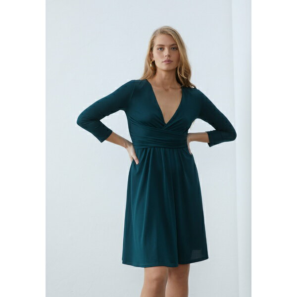 アンナ フィールド レディース ワンピース トップス Jersey dress - dark green