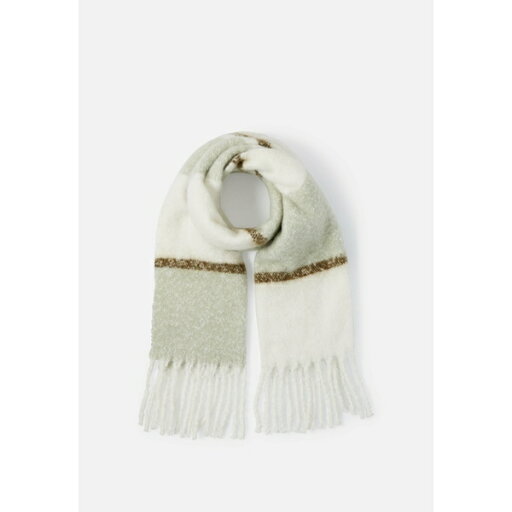 イーブン アンド オド レディース マフラー・ストール・スカーフ アクセサリー Scarf - green/white イーブン アンド オド レディース マフラー・ストール・スカーフ アクセサリー Scarf - green/white