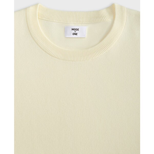 モード オブ ワン メンズ ニット&セーター アウター Men's Regular-Fit Crewneck Sweater, Created for Macy's Soft Vanilla