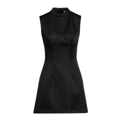 【送料無料】 エムエスジイエム レディース ワンピース トップス Mini dresses Black 【送料無料】 エムエスジイエム レディース ワンピース トップス Mini dresses Black