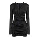 【送料無料】 ピンコ レディース ワンピース トップス Mini dresses Black(4)