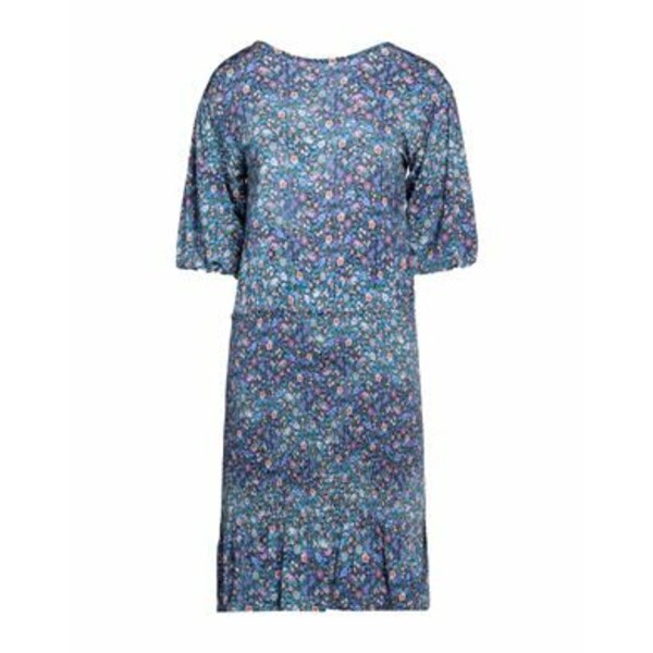 【送料無料】 サンドロ レディース ワンピース トップス Mini dresses Blue
