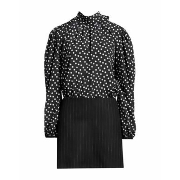 【送料無料】 エムエスジイエム レディース ワンピース トップス Mini dresses Black