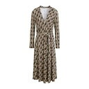 【送料無料】 シユ レディース ワンピース トップス Midi dresses Brown
