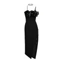 【送料無料】 デヴィッド コーマ レディース ワンピース トップス Midi dresses Black
