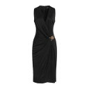 【送料無料】 ヴェルサーチ レディース ワンピース トップス Midi dresses Black