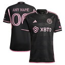 アディダス メンズ ユニフォーム トップス Inter Miami CF adidas 2023 La Noche Authentic Custom Jersey Black