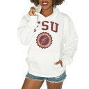 ゲームデイ レディース パーカー・スウェットシャツ アウター Florida State Seminoles Gameday Couture Women's Good Catch Premium Fleece Pullover Hoodie White