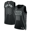 ジョーダン メンズ ユニフォーム トップス Brooklyn Nets Jordan Brand Unisex 2022/23 Swingman Custom Jersey Statement Edition Black