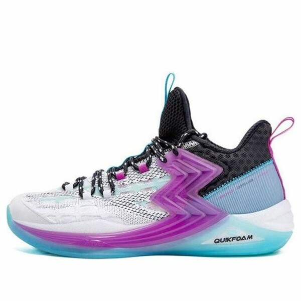 Shoes - 361 Degrees 361ディグリー メンズ スニーカー 【361 Degrees Quick Foam Basketball Sneaker 'White Purple Blue' 572021109-1】 サイズ US_10(28.0cm)