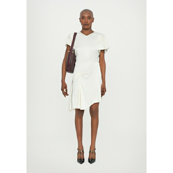 ヴィクトリア ベッカム レディース ワンピース トップス DRAPED PLEAT DETAIL MINI DRESS - Cocktail dress / Party dress - off white