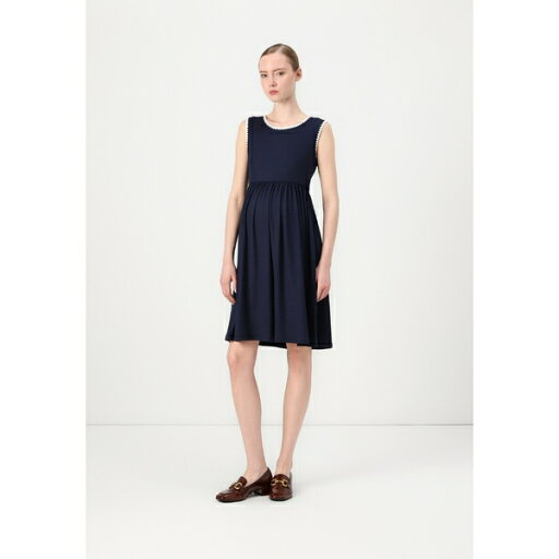 アンナ フィールド ママ レディース ワンピース トップス Day dress - maritime blue/white アンナ フィールド ママ レディース ワンピース トップス Day dress - maritime blue/white