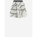 ベルサーチ レディース スカート ボトムス Pleated Skirt White