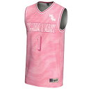 ゲームデイグレーツ メンズ ユニフォーム トップス #1 William & Mary Tribe GameDay Greats Unisex Lightweight Basketball Fashion Jersey Pink