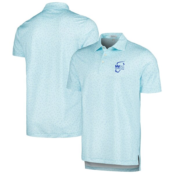 ピーター・ミラー メンズ ポロシャツ トップス WM Phoenix Open Peter Millar Worth A Shot Performance Jersey Polo Aqua