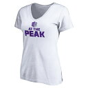 t@ieBNX fB[X TVc gbvX Mountain West Conference Fanatics Branded Women's ?At The PEAK VNeck TShirt White