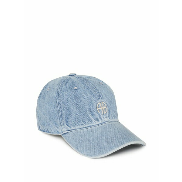 アニービン レディース 帽子 アクセサリー Logo-embroidered cap Blue