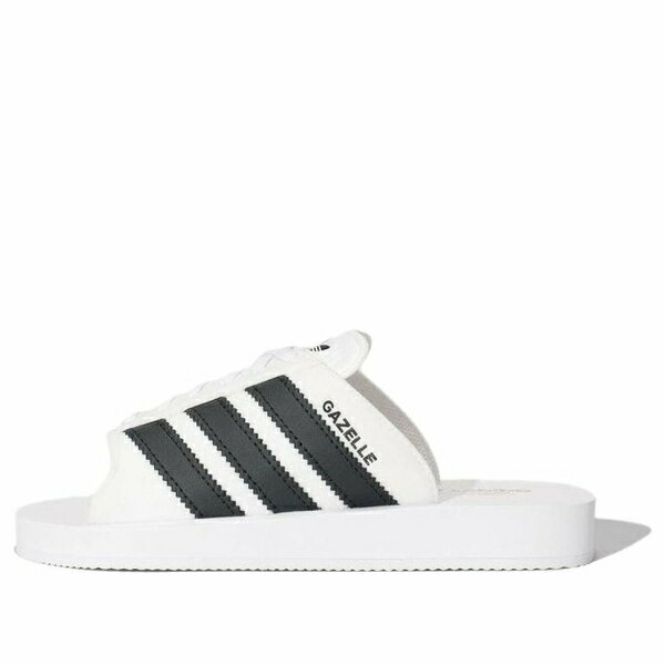 adidas アディダス メンズ スニーカー 【adidas Gazelle Beach Slides 'White Black' JQ7420】 サイズ US_7(25.0cm)