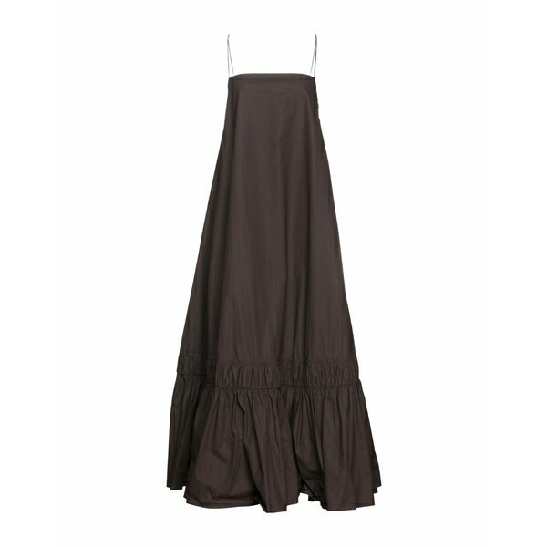 【送料無料】 ジル・サンダー レディース ワンピース トップス Maxi dresses Dark brown