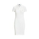 ラルフローレン　ドレス POLO RALPH LAUREN ラルフローレン ワンピース トップス レディース SKINNY FIT CABLE COTTON POLO DRESS White