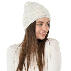 ジェニィ レディース 帽子 アクセサリー Women's Marled Beanie Hat, Created for Macy's Ivory