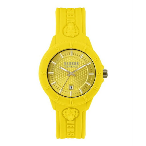 ヴェルサス ヴェルサーチ メンズ 腕時計 アクセサリー Men's Tokyo Silicone Date Quartz Yellow Silicone Strap 43mm Yellow ヴェルサス ヴェルサーチ メンズ 腕時計 アクセサリー Men's Tokyo Silicone Date Quartz Yellow Silicone Strap 43mm Yellow
