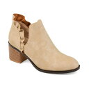 ジャーニーコレクション レディース ブーツ シューズ Women's Lennie Ruffle Detail Stacked Block Heel Booti...