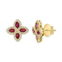 エフィー コレクション レディース ピアス&イヤリング アクセサリー EFFY Ruby (1-7/8 ct. t.w.) & Diamond (1/2 ct....