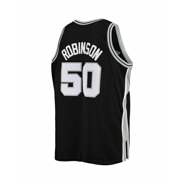 ミッチェル&ネス メンズ シャツ トップス Men's David Robinson Black San Antonio Spurs Big and Tall Hardwood Classics Jersey Black