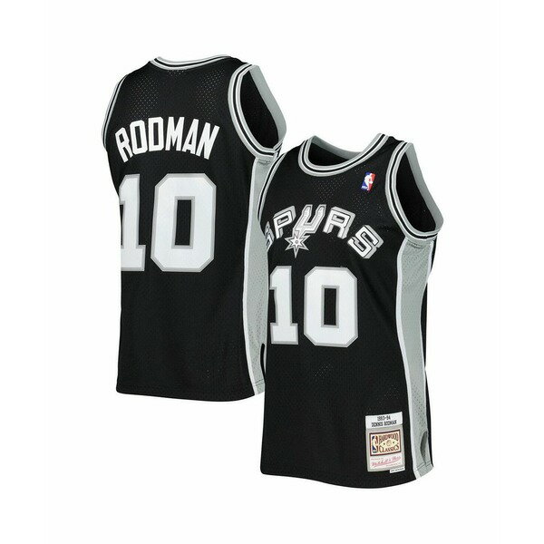 ߥå&ͥ   ȥåץ Men's Dennis Rodman Black San Antonio Spurs 1993...
