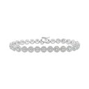 ラップド イン ラブ レディース ブレスレット・バングル・アンクレット アクセサリー Diamond Halo Tennis Bracelet (5 ct. t...